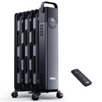 Rellorus 1500W Electric Oil-Filled Radiator Heater with Remote