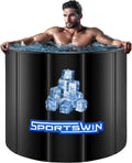 SPORTSWIN Portable Inflatable Ice Bath Tub – Black