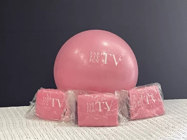 FabFitFun TV Pink Mini Fitness Ball – Approximately 7 Inches
